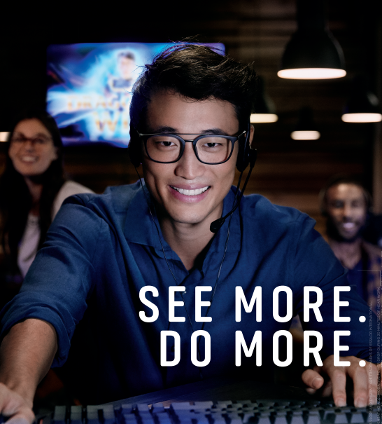 Main image Man Wearing Eyezen Enhanced Contact Lens Service