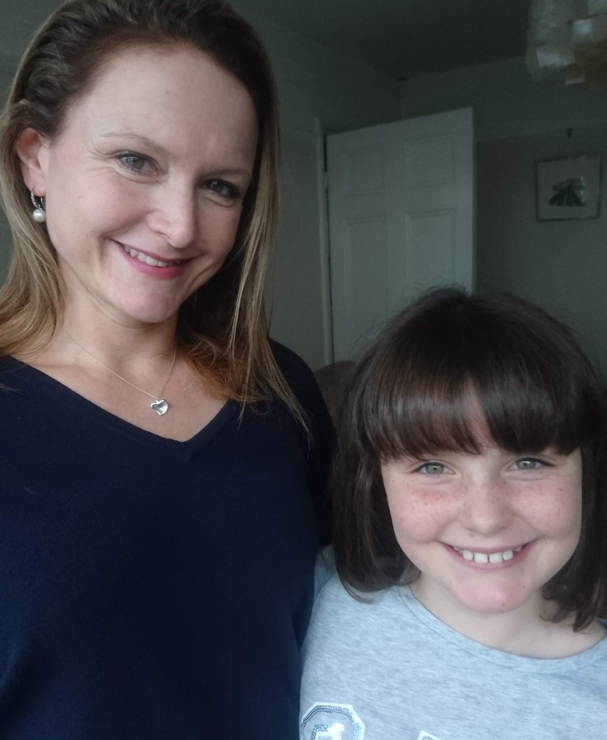Lucy and Mummy photo Crop Lucy's Myopia Management Bristol Treatment Story