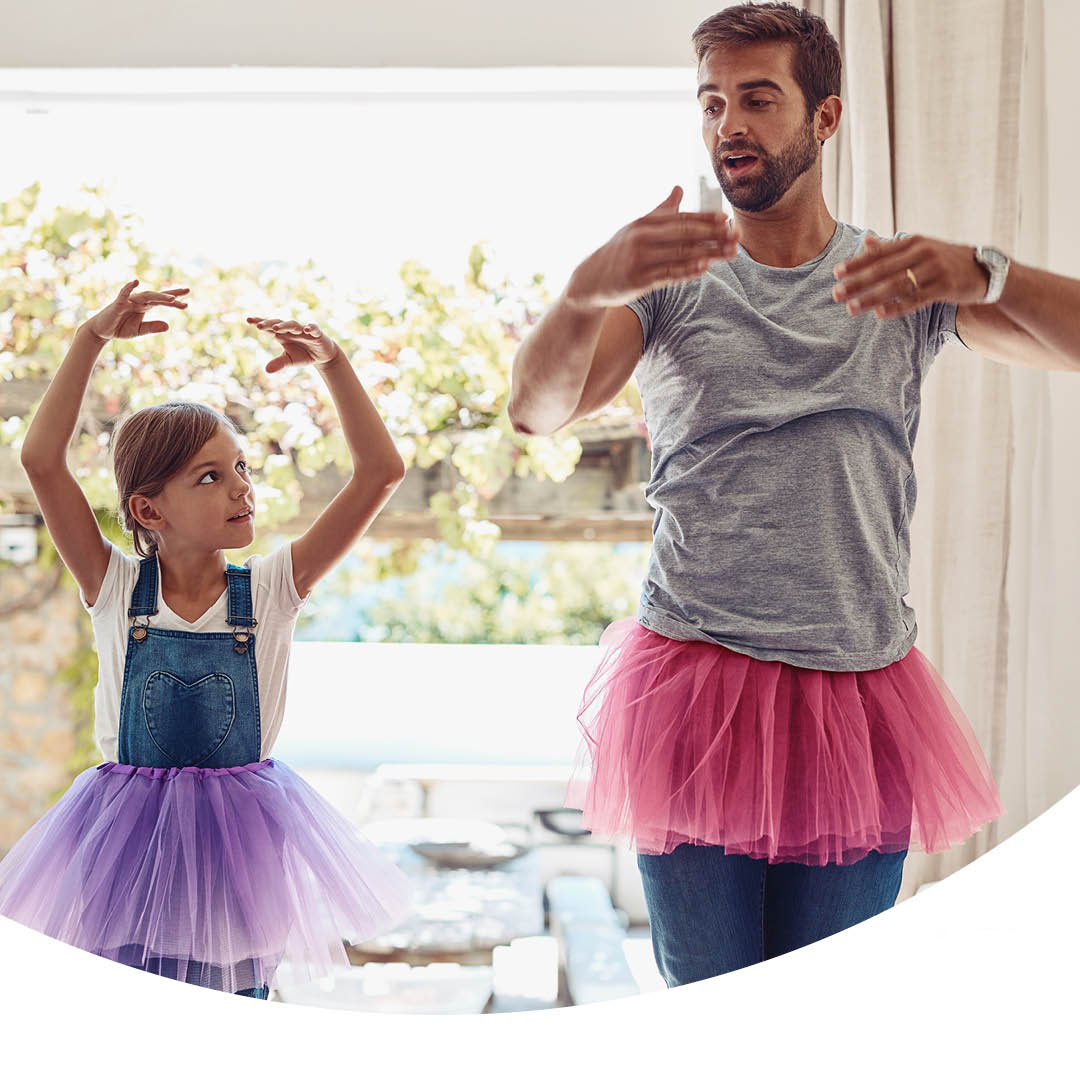 Dad and daughter ballet