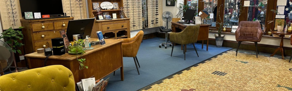 Inside Bradford-on-Avon opticians